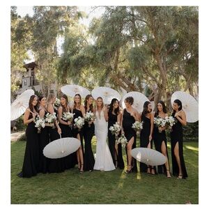 Elegant Cream Wedding Paper Umbrellas Paper Parasol